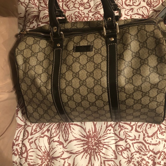 Gucci Handbags - Gucci Monogram Medium Joy Boston Bag